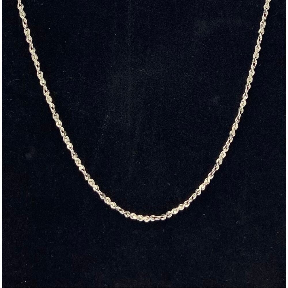 Sterling Silver Twisted Serpentine Necklace 30" 2mm 13.38g Canada